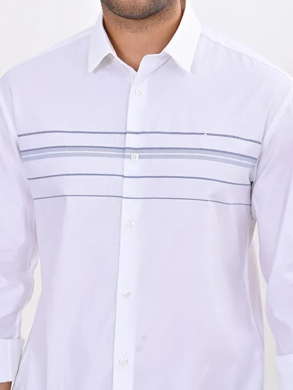 Men Striped Full Sleeve Cotton Shirt