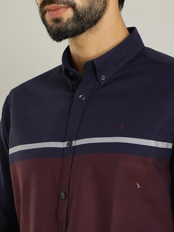 Men Striped Full Sleeve Cotton Shirt