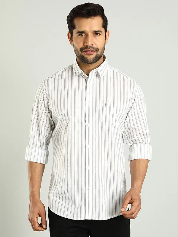 Men Striped Full Sleeve Cotton Shirt