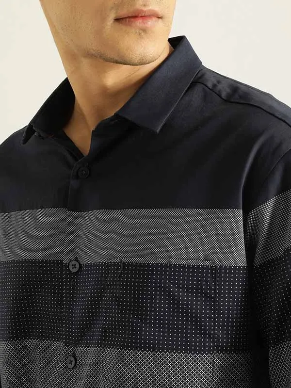 Men Striped Full Sleeve Cotton Shirt