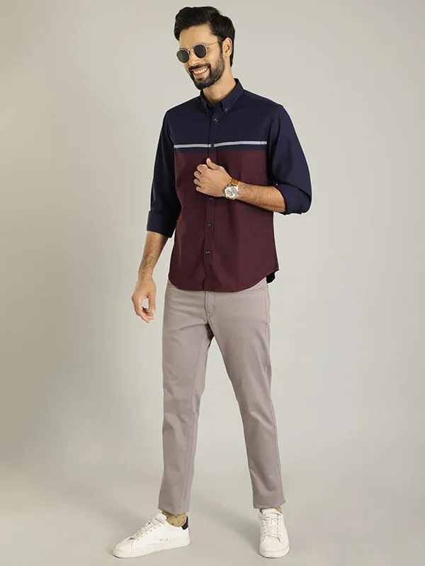 Men Striped Full Sleeve Cotton Shirt
