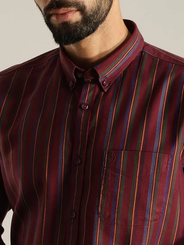Men Striped Full Sleeve Cotton Shirt