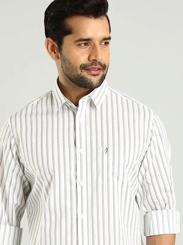 Men Striped Full Sleeve Cotton Shirt