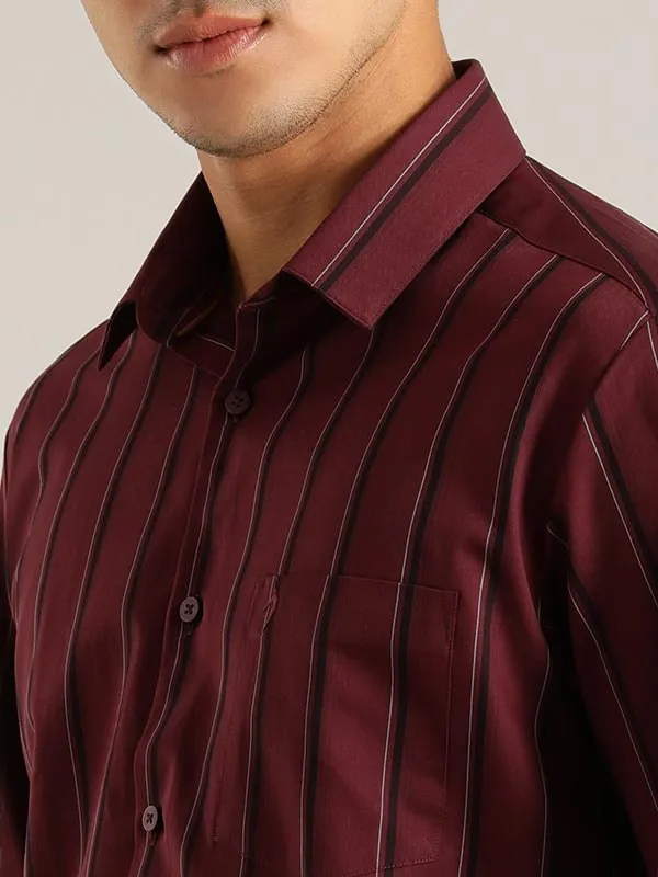 Men Striped Full Sleeve Cotton Shirt