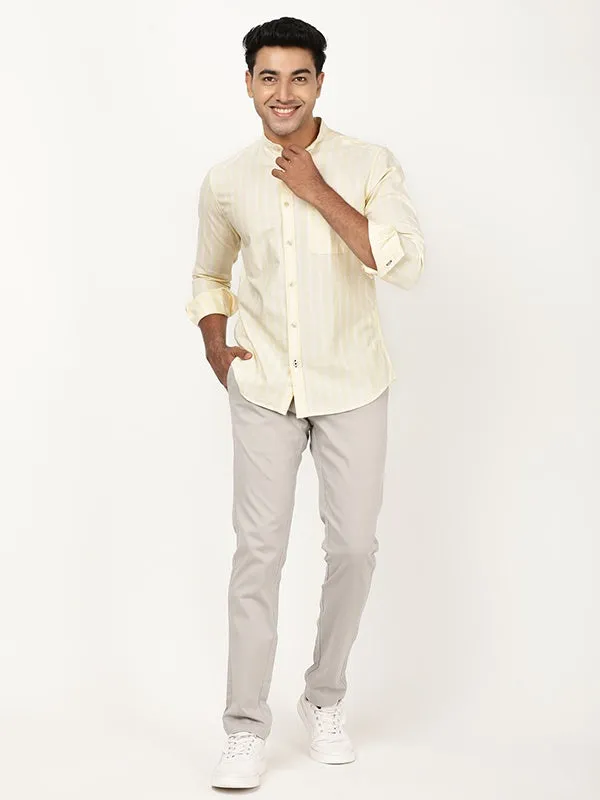 Men Striped Full Sleeve Cotton Shirt