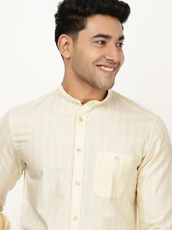 Men Striped Full Sleeve Cotton Shirt