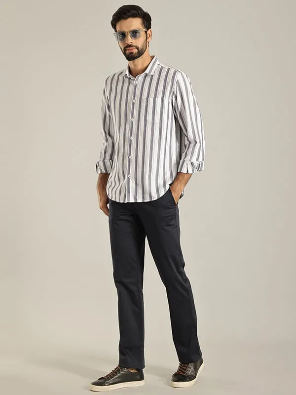 Men Striped Full Sleeve Cotton Shirt