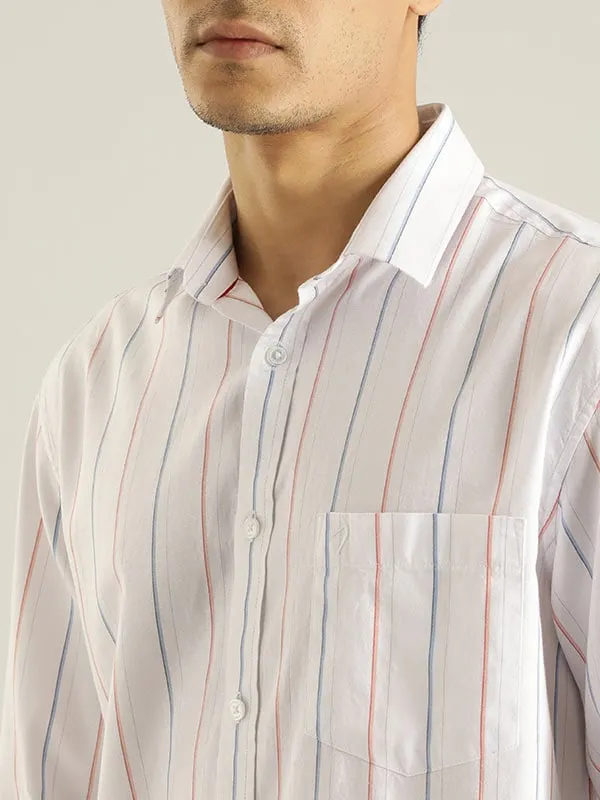 Men Striped Full Sleeve Cotton Shirt