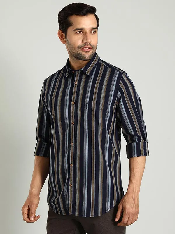 Men Striped Full Sleeve Cotton Shirt