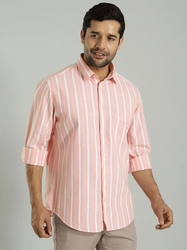 Men Striped Full Sleeve Cotton Shirt