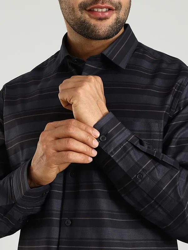 Men Striped Full Sleeve Cotton Shirt