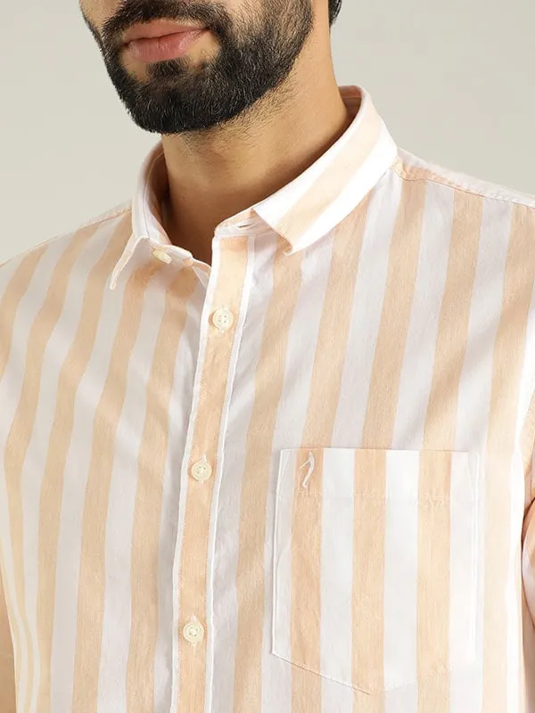Men Striped Full Sleeve Cotton Shirt