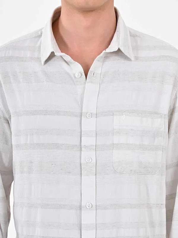 Men Striped Full Sleeve Cotton Shirt