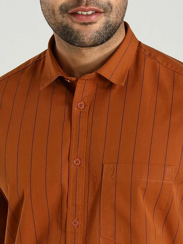 Men Striped Full Sleeve Cotton Shirt