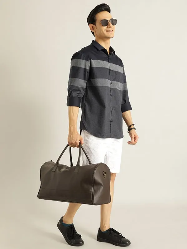 Men Striped Full Sleeve Cotton Shirt