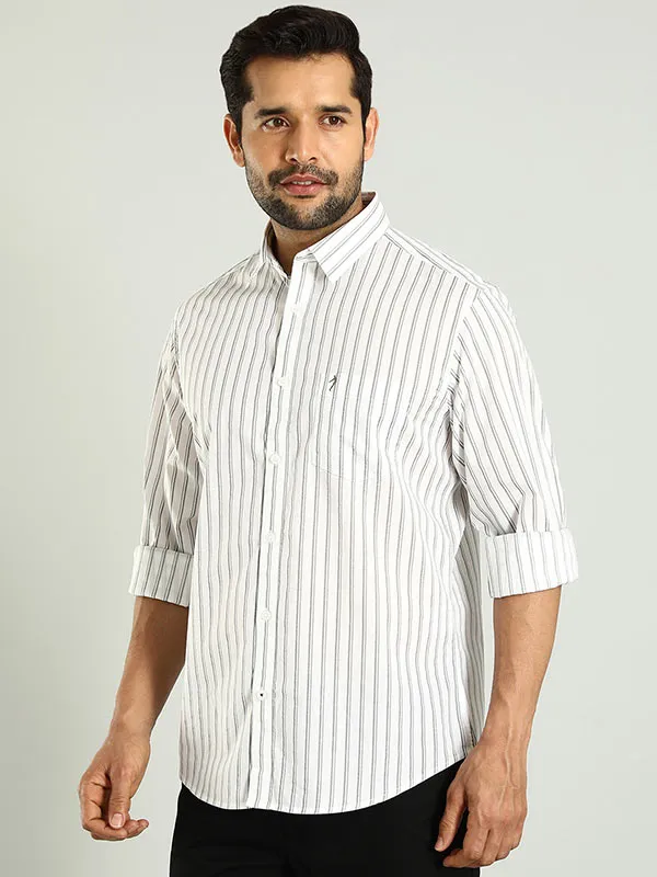 Men Striped Full Sleeve Cotton Shirt