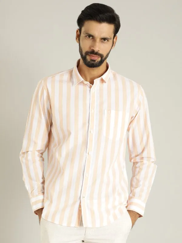Men Striped Full Sleeve Cotton Shirt