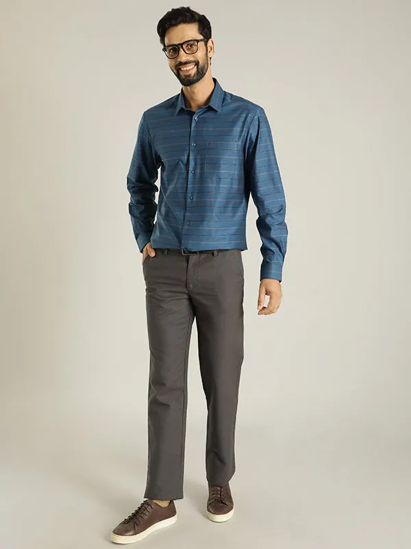 Men Striped Full Sleeve Cotton Shirt