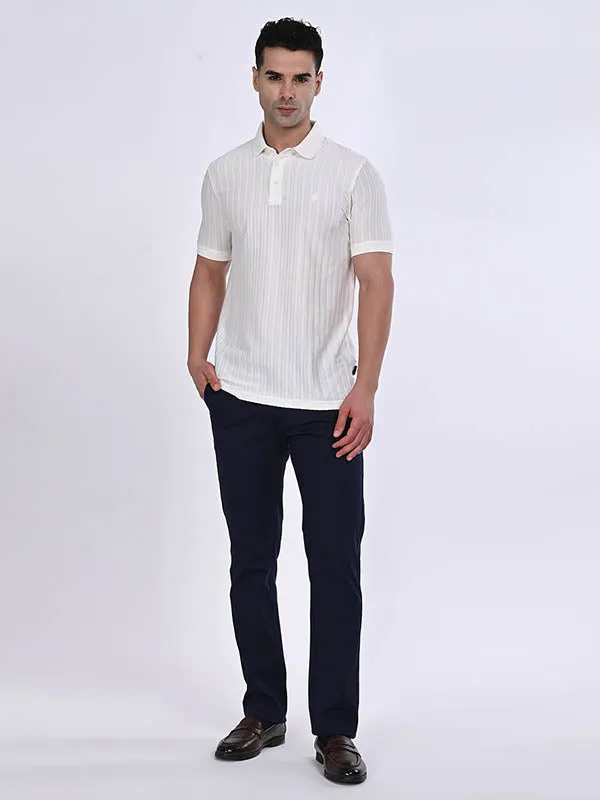 Men Striped Polo T-Shirt