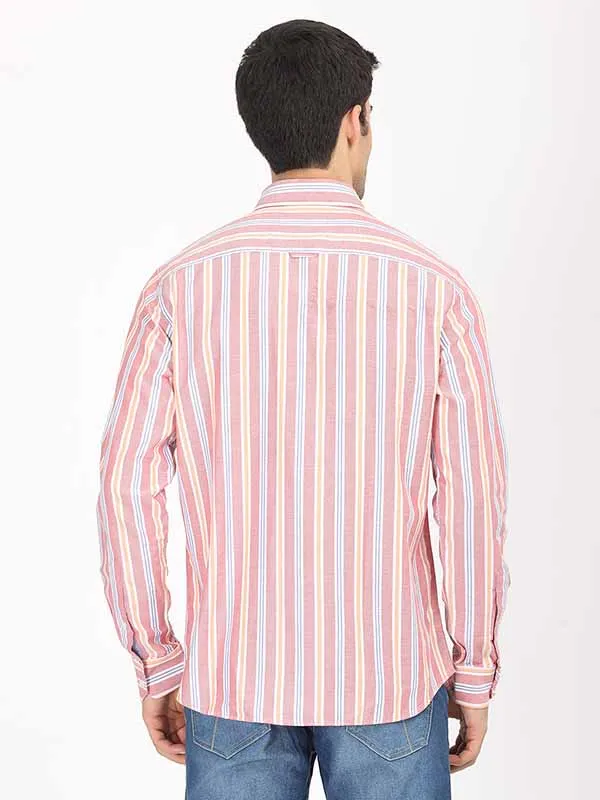 Men Stripes Full Sleeve Cotton Shirt