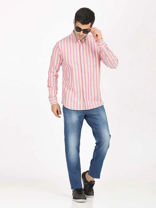 Men Stripes Full Sleeve Cotton Shirt