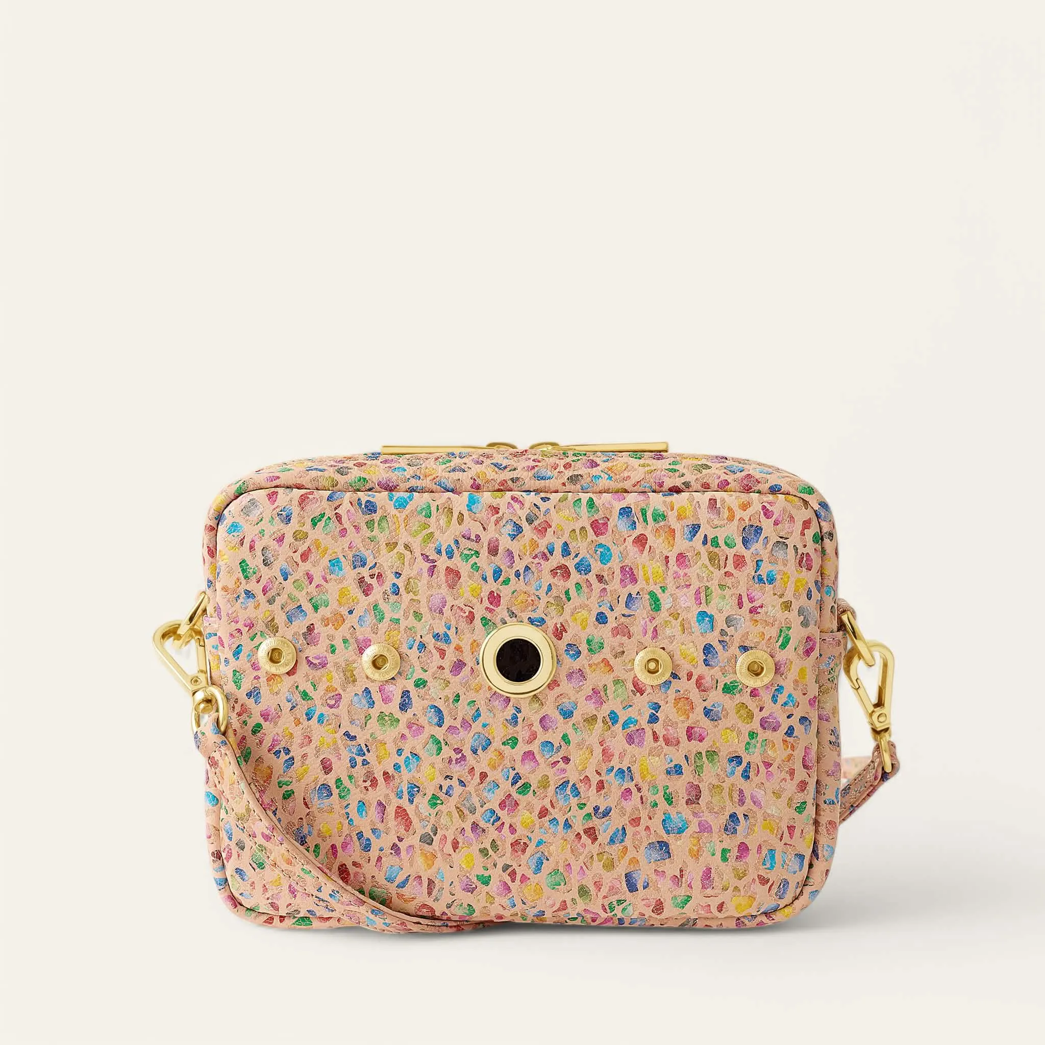 Millie Crossbody | Confetti with Gold hardware