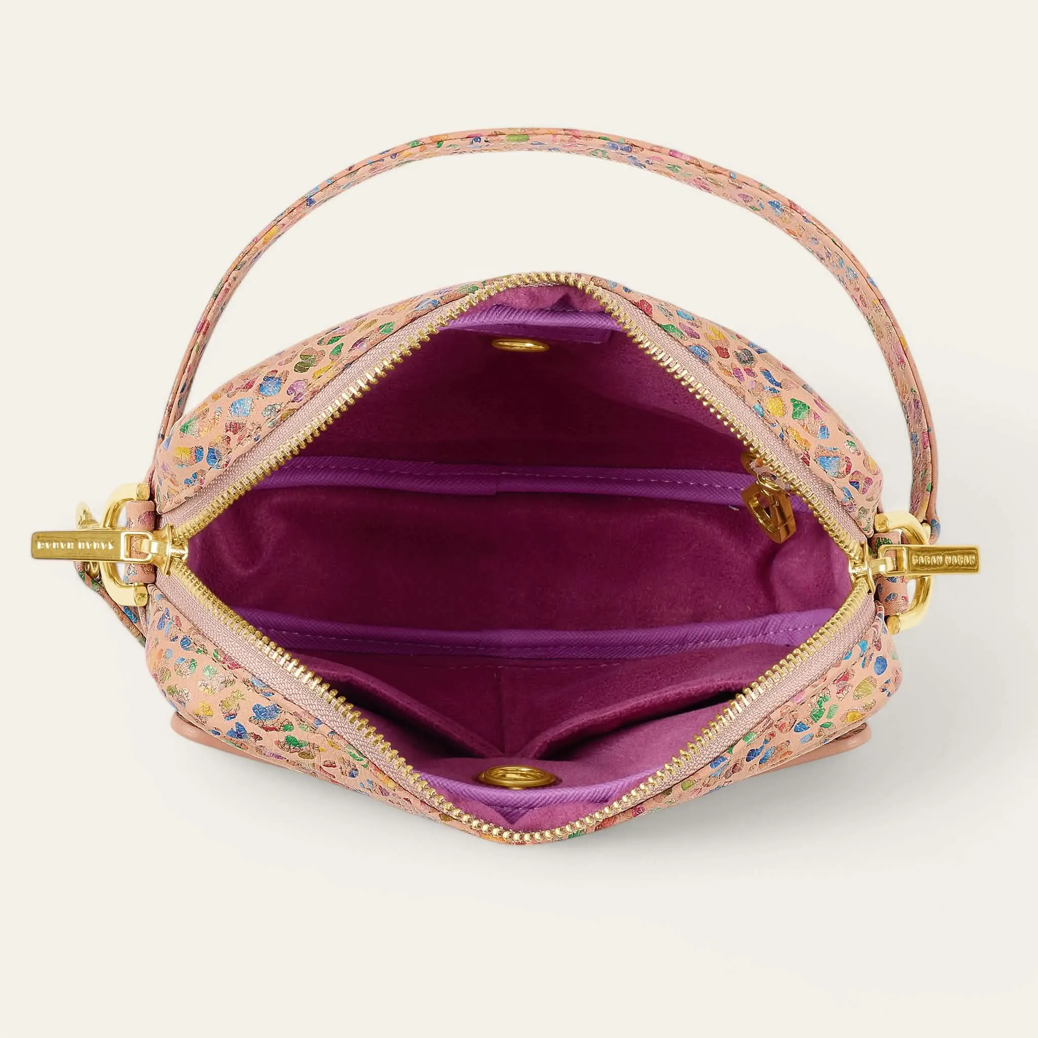 Millie Crossbody | Confetti with Gold hardware
