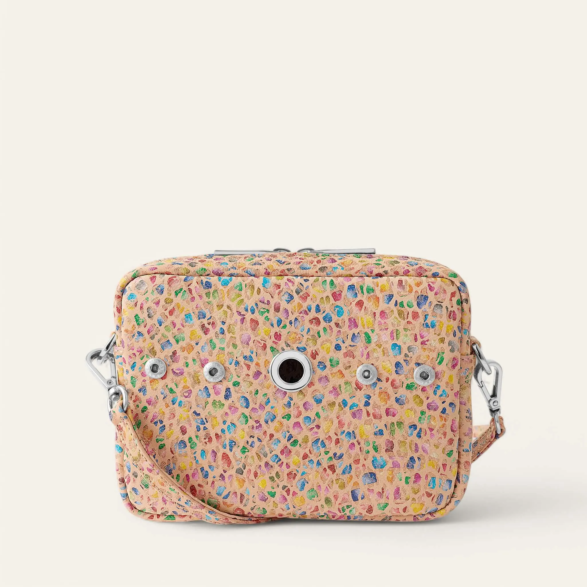 Millie Crossbody | Confetti with Silver hardware
