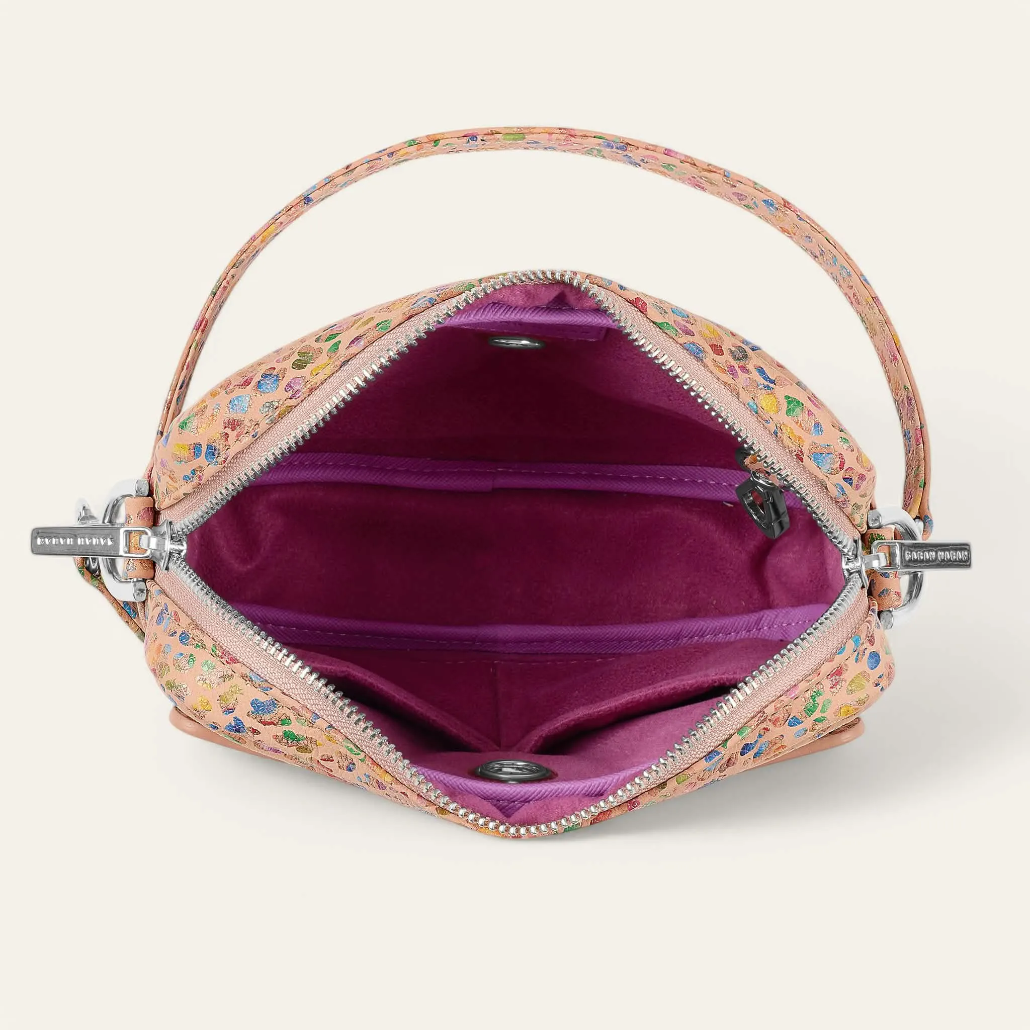 Millie Crossbody | Confetti with Silver hardware