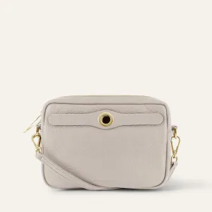 Millie Crossbody | Porcelain with Gold hardware