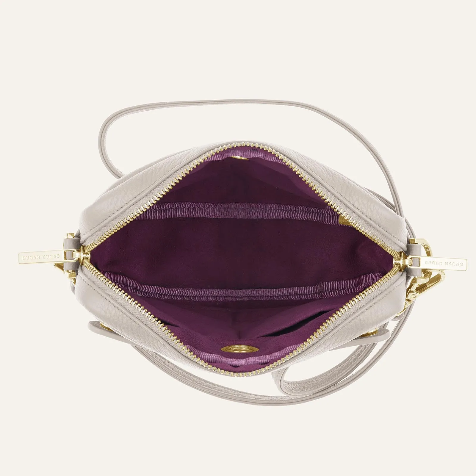 Millie Crossbody | Porcelain with Gold hardware