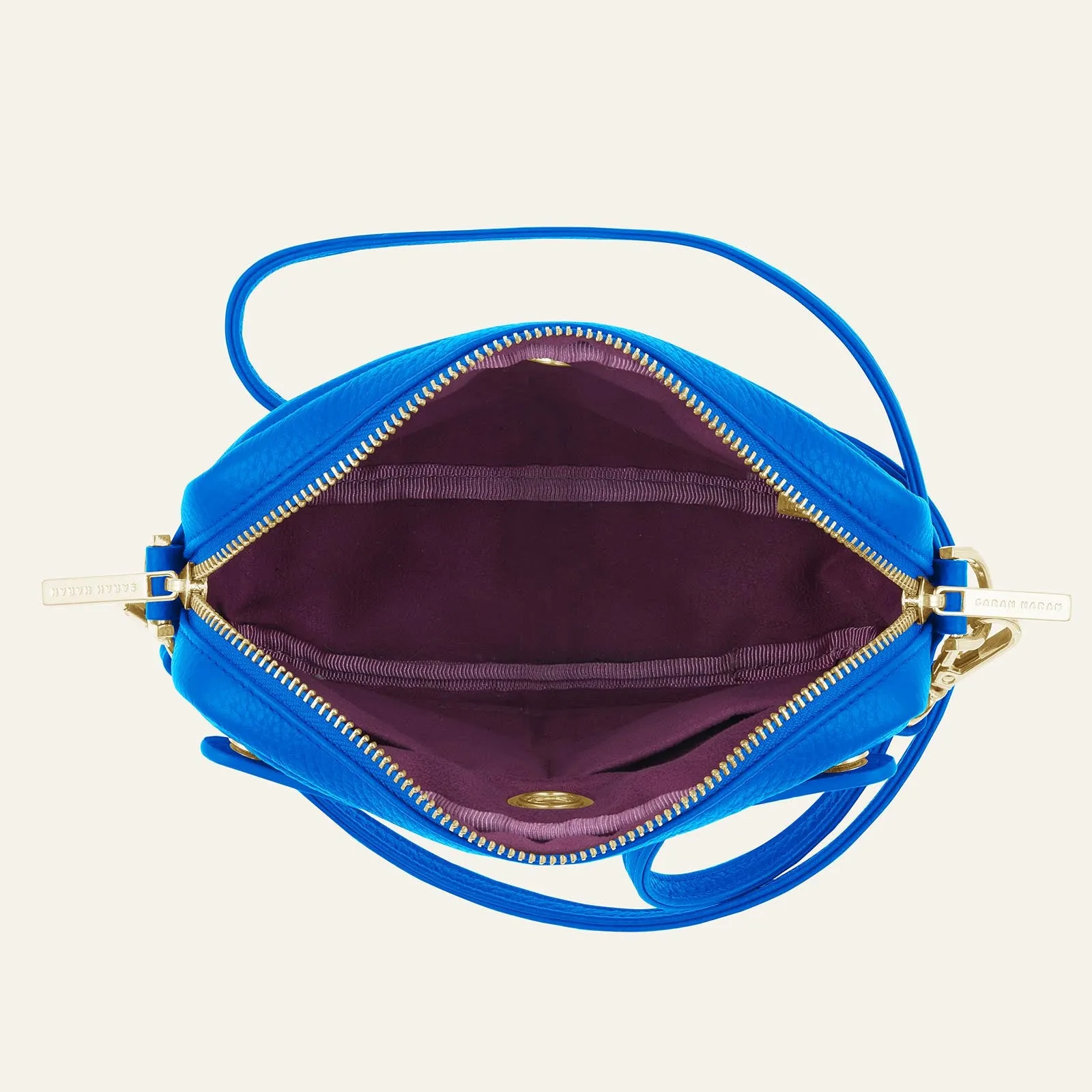 Millie Crossbody | Sapphire with Gold hardware