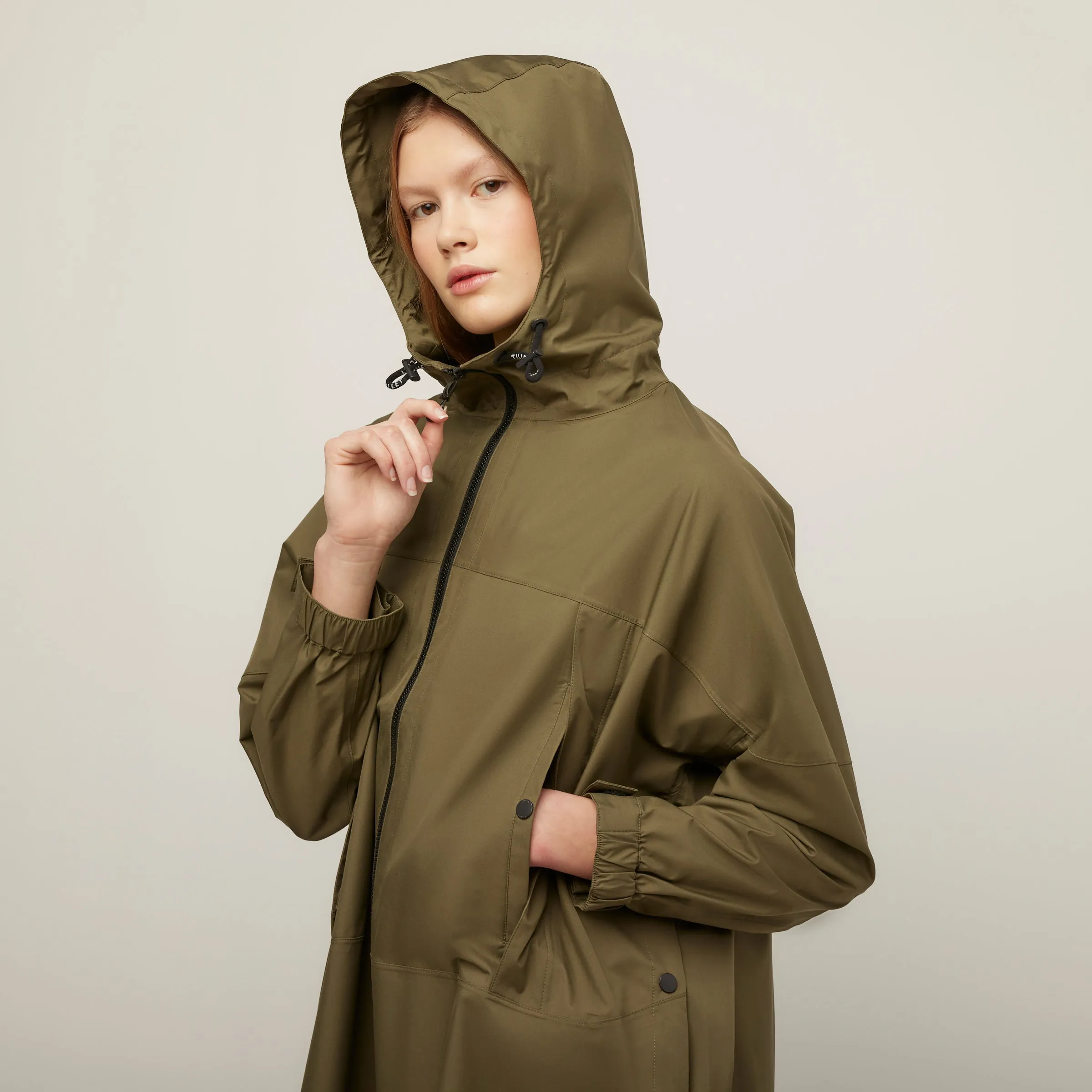 Packable Hooded Poncho