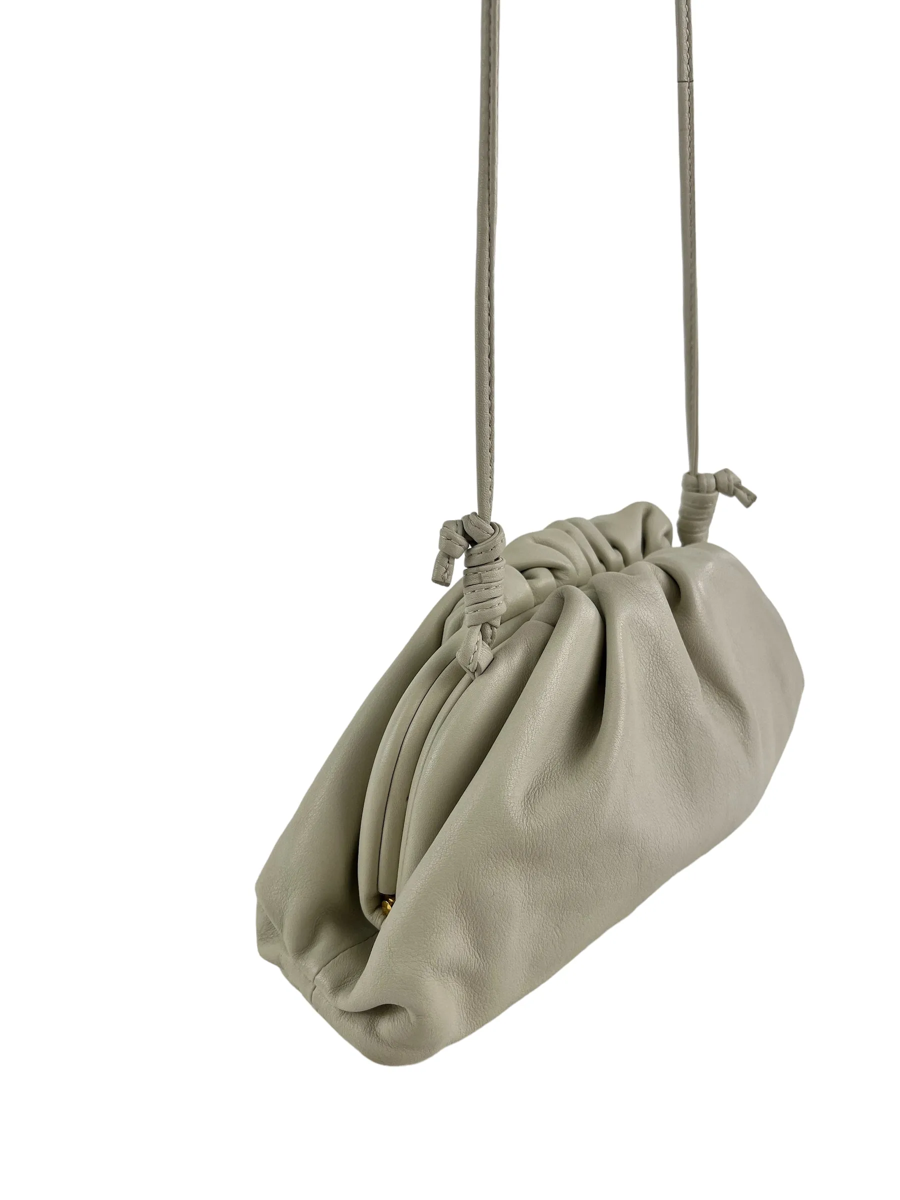 PART PAYMENT ONLY - Bottega Vendetta Off White Leather Pouch Crossbody