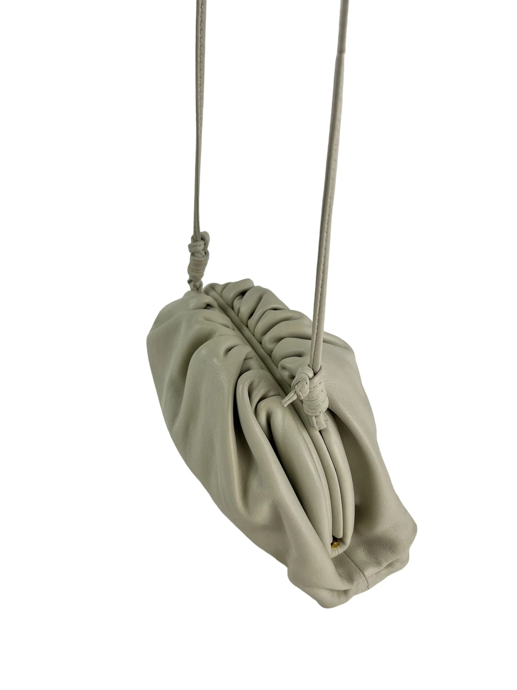 PART PAYMENT ONLY - Bottega Vendetta Off White Leather Pouch Crossbody