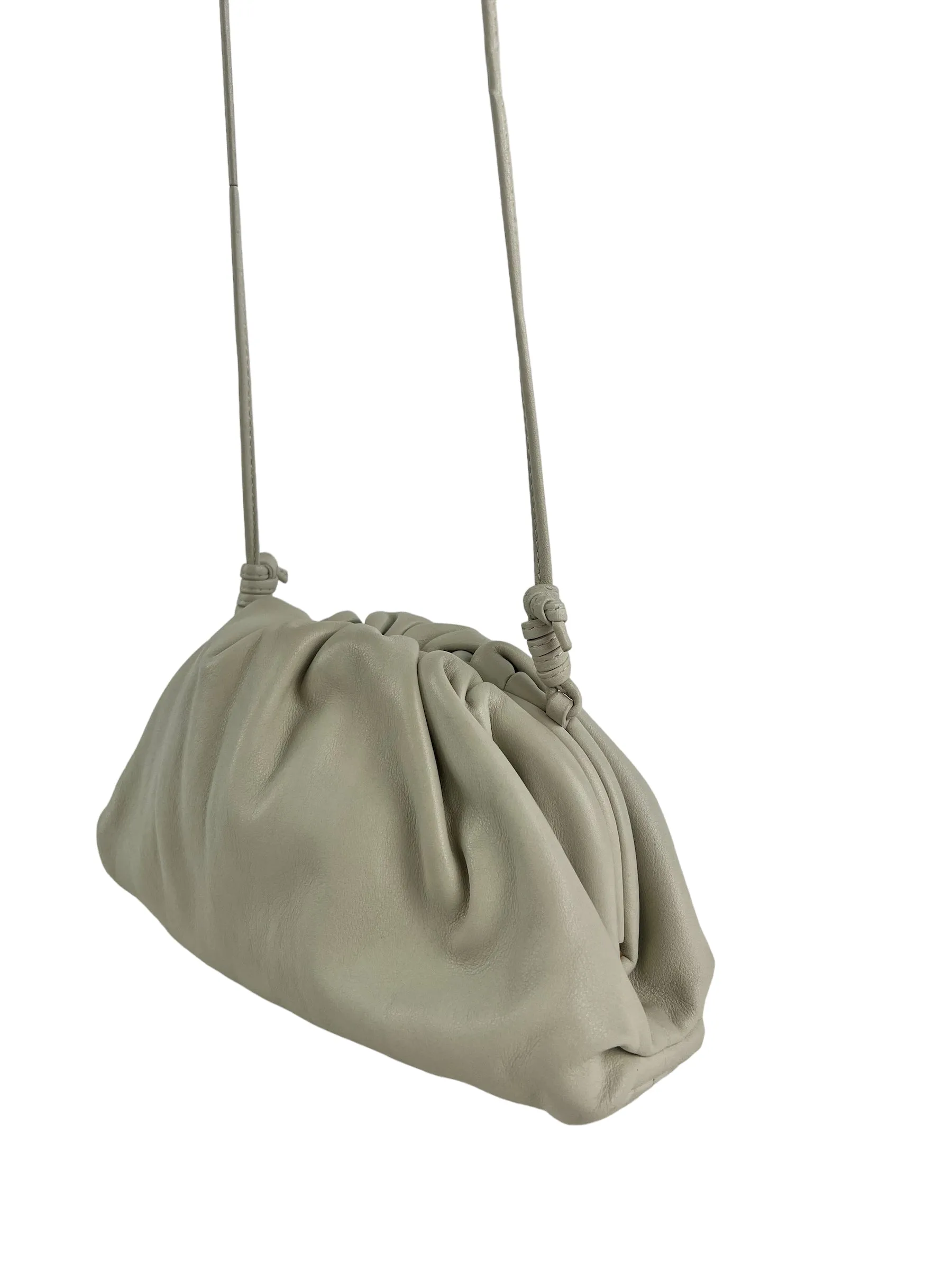 PART PAYMENT ONLY - Bottega Vendetta Off White Leather Pouch Crossbody