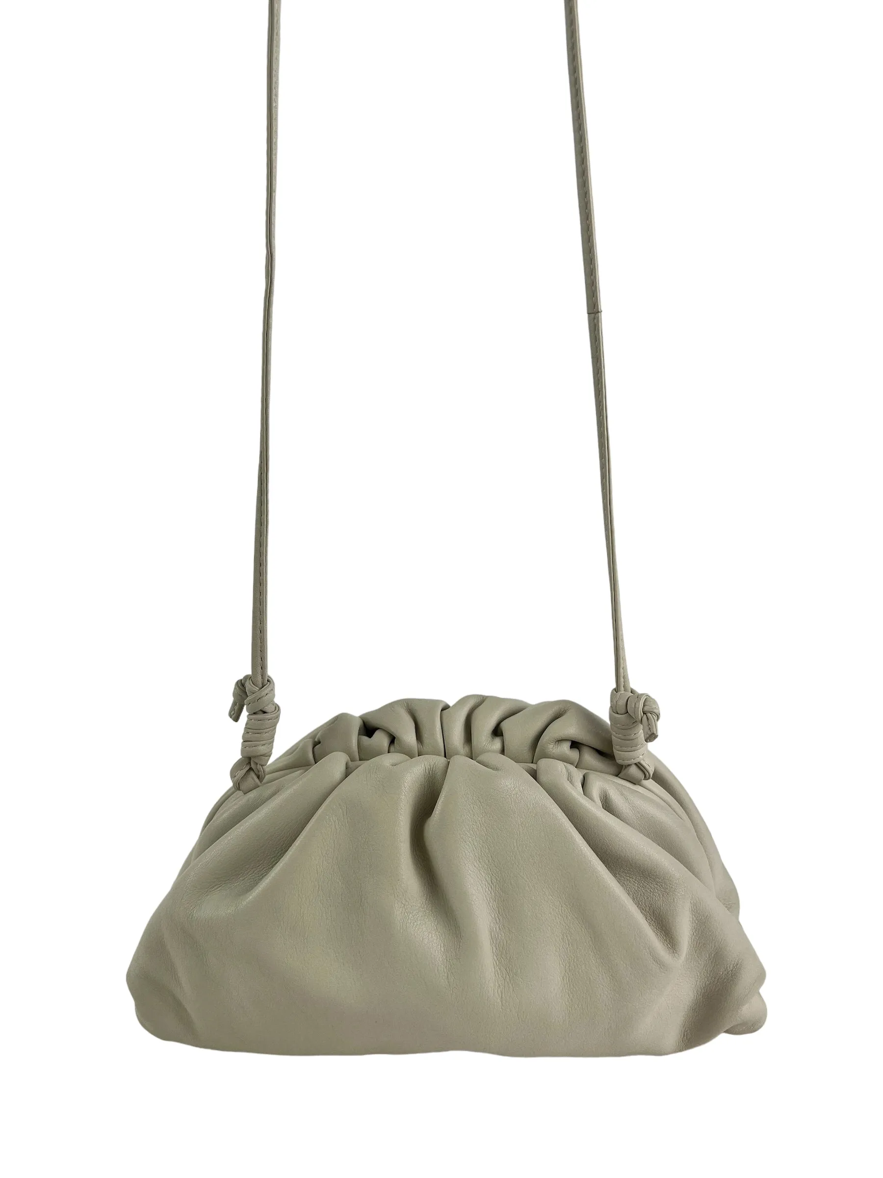 PART PAYMENT ONLY - Bottega Vendetta Off White Leather Pouch Crossbody
