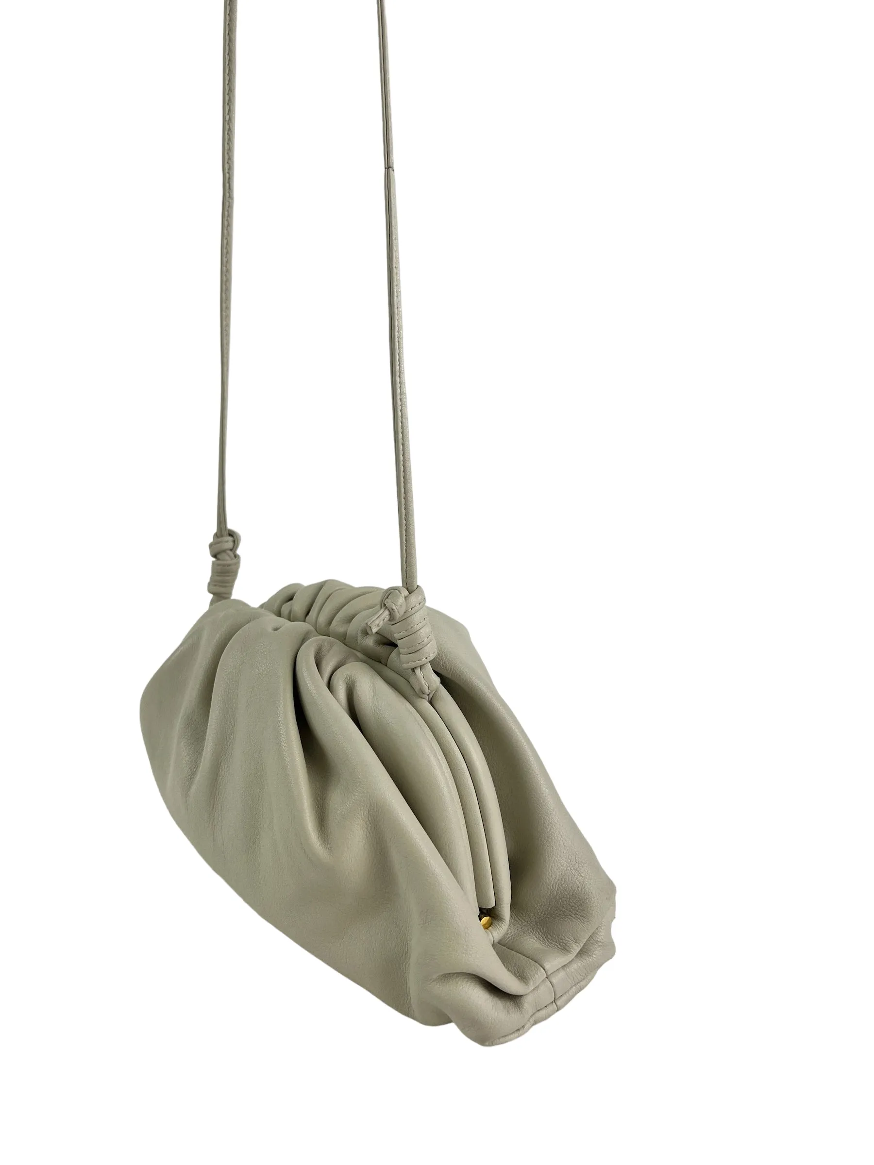 PART PAYMENT ONLY - Bottega Vendetta Off White Leather Pouch Crossbody