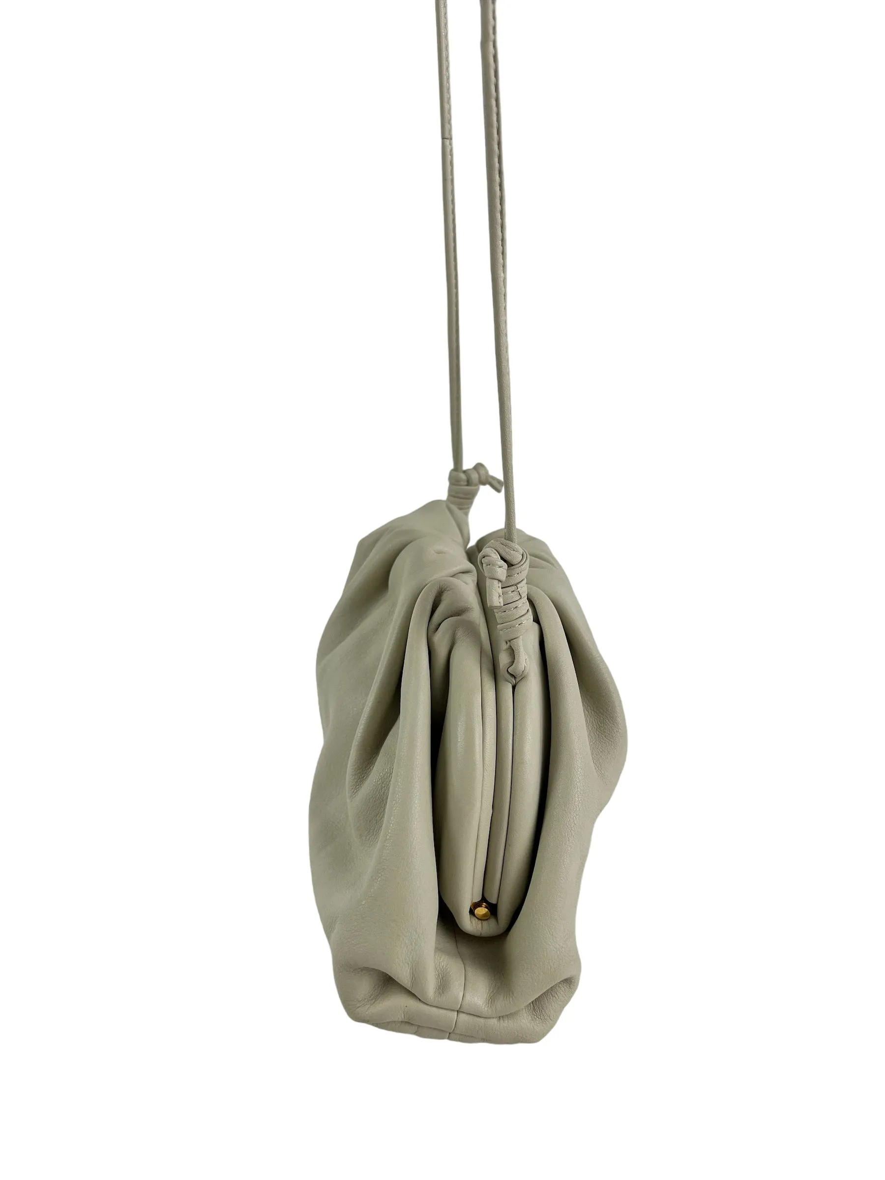 PART PAYMENT ONLY - Bottega Vendetta Off White Leather Pouch Crossbody