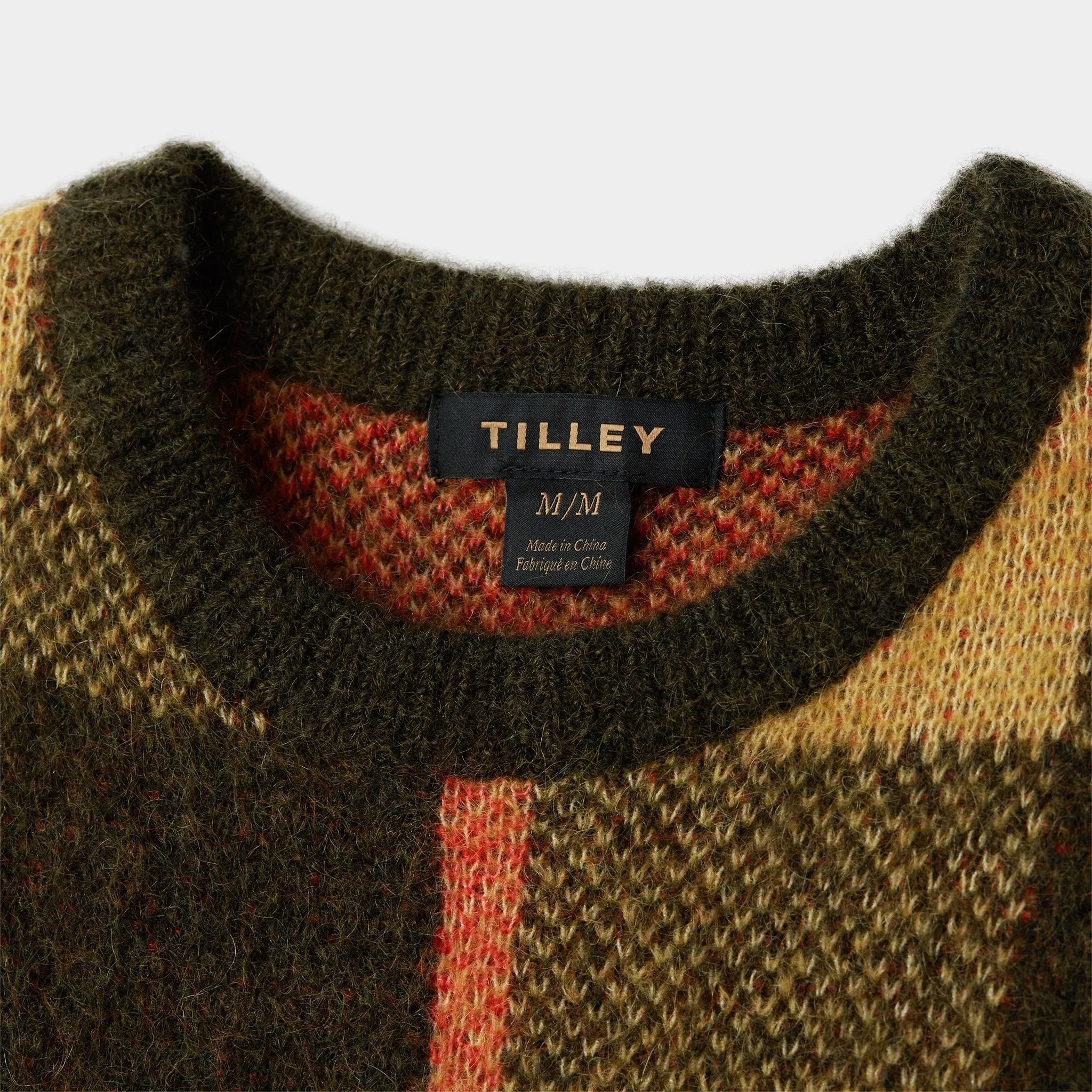 Plaid Mohair Sweater