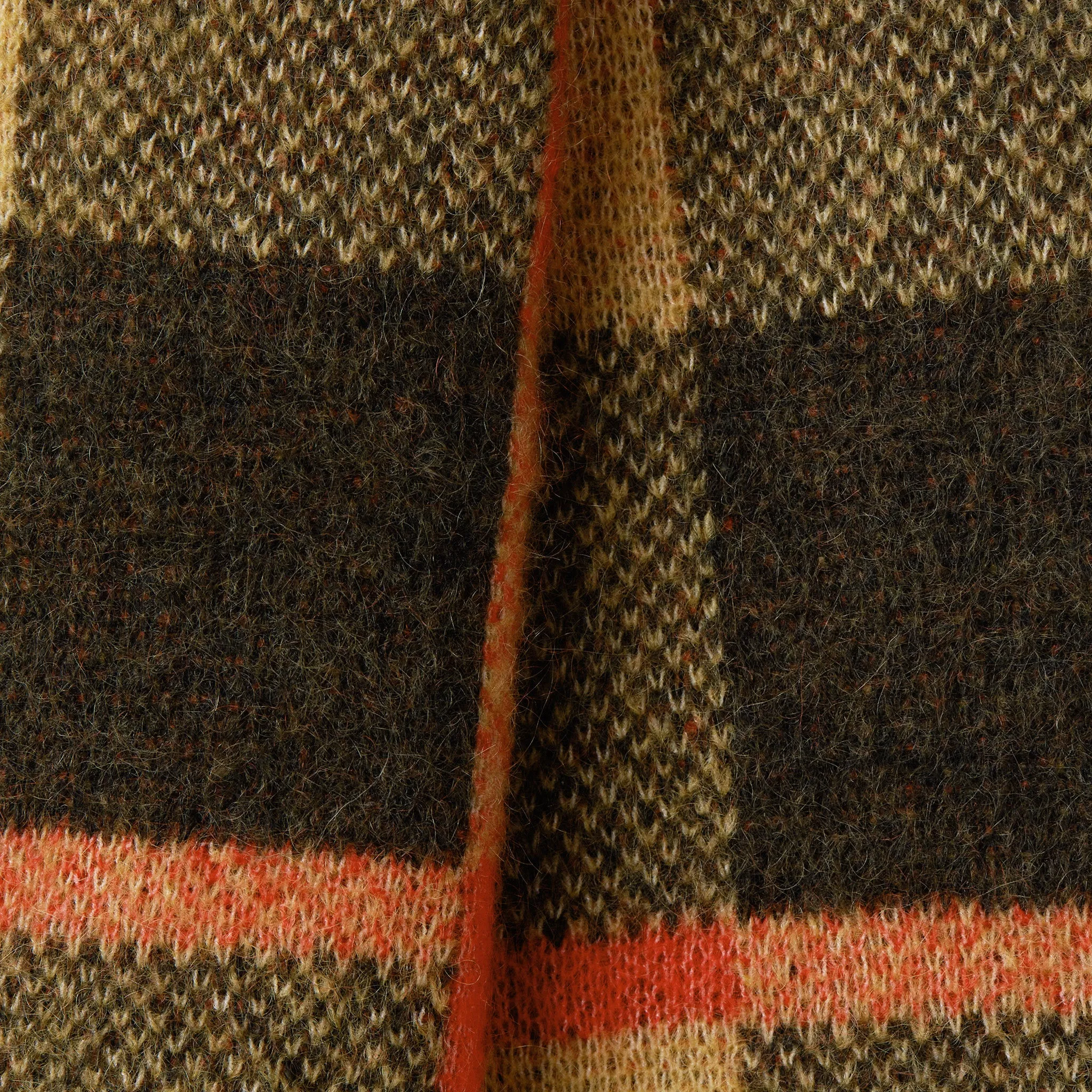 Plaid Mohair Sweater