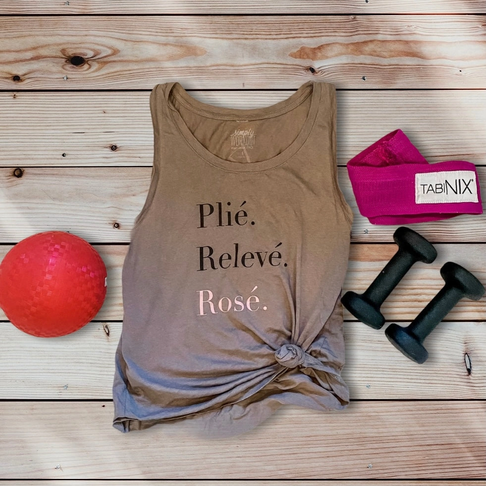 Plié. Relevé. Rosé. Tank