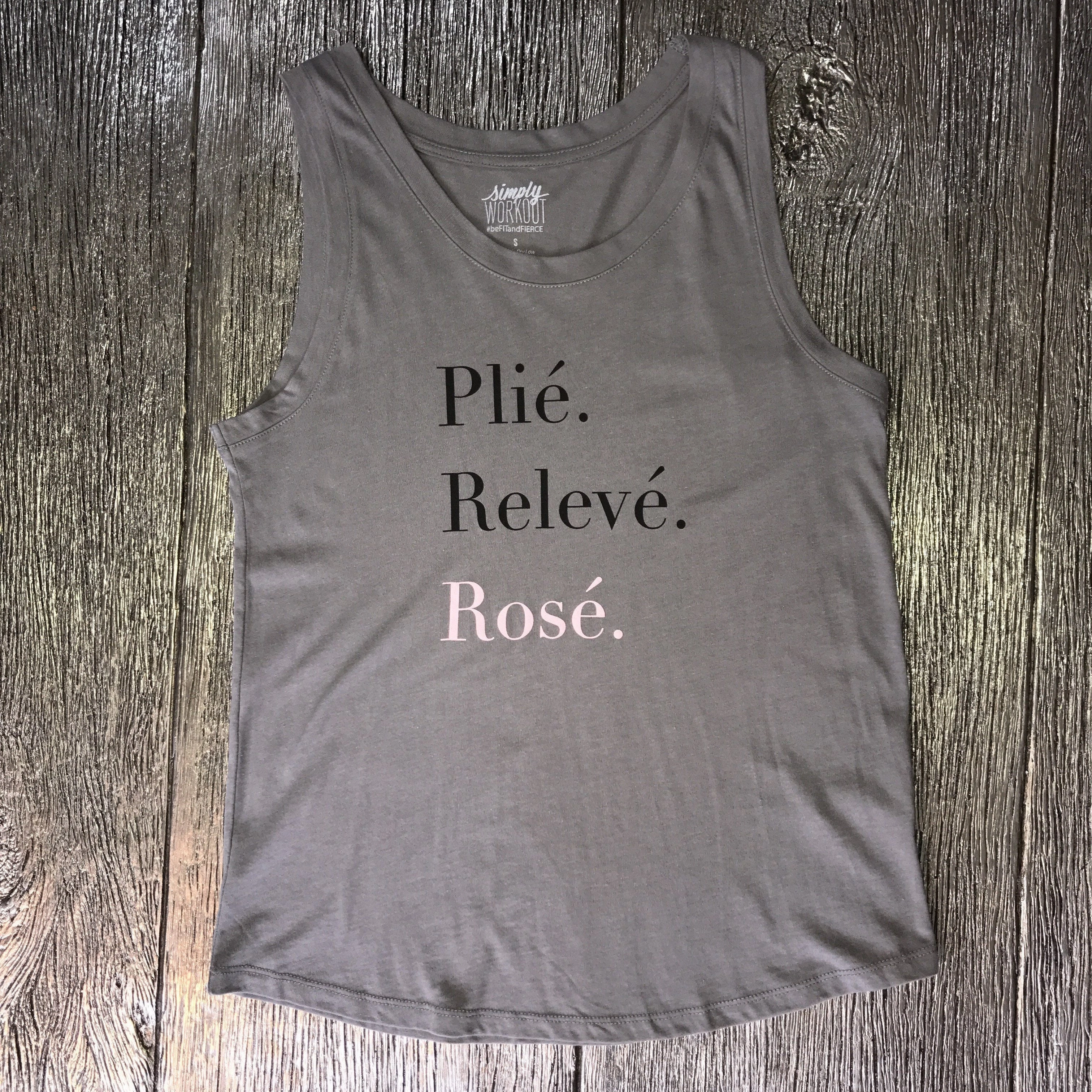 Plié. Relevé. Rosé. Tank