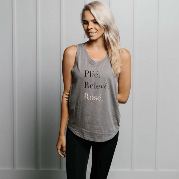 Plié. Relevé. Rosé. Tank