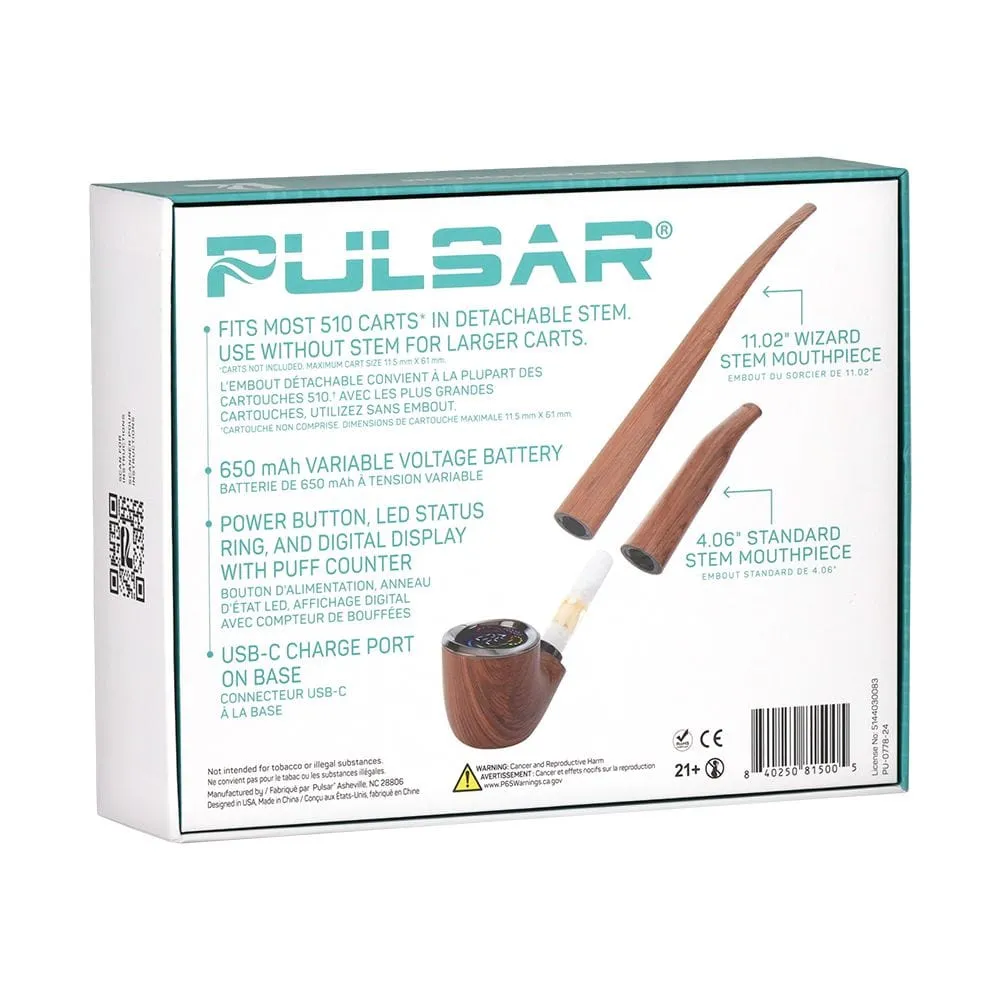Pulsar DL Wizard Pipe Variable Voltage Vape