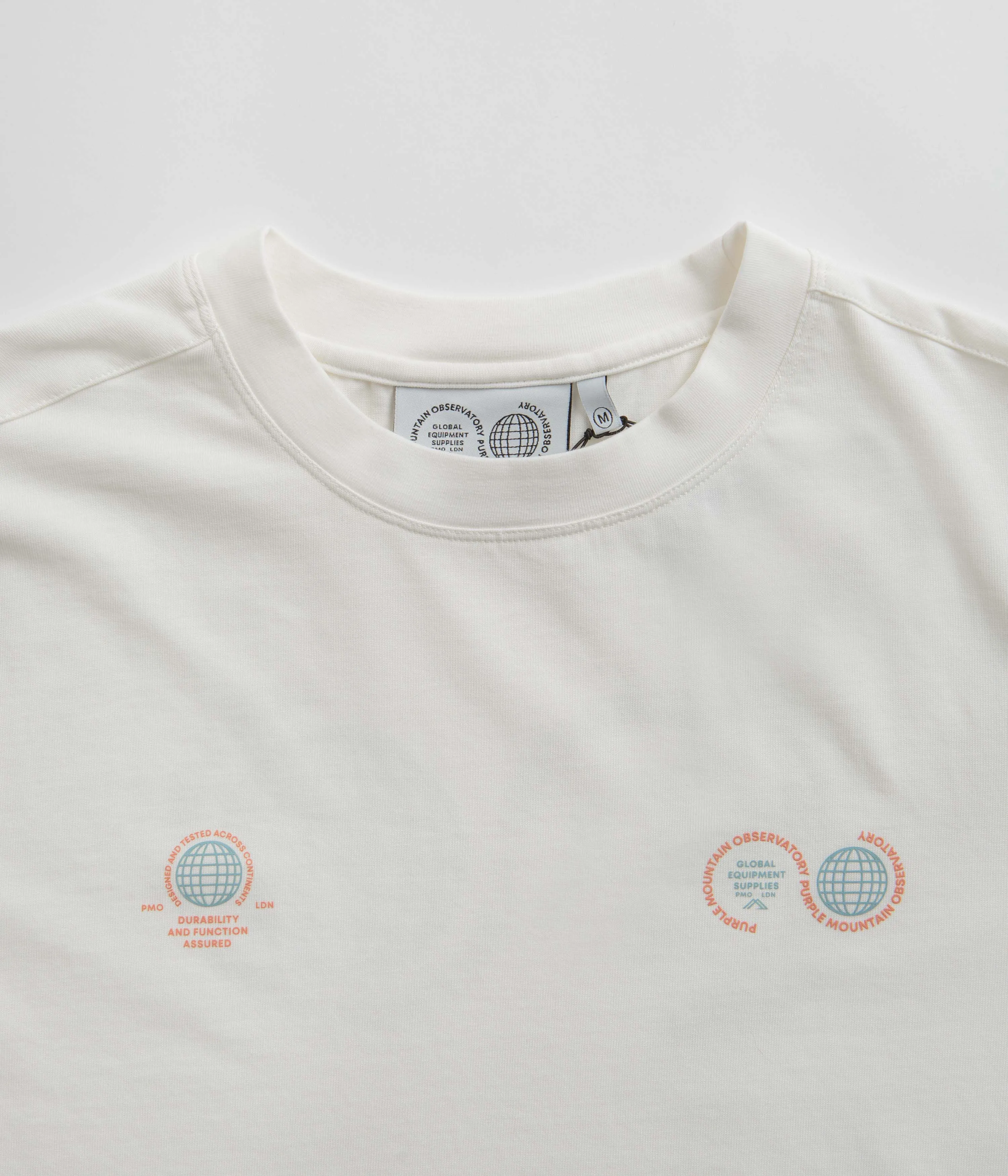 Purple Mountain Observatory Globe T-Shirt - White