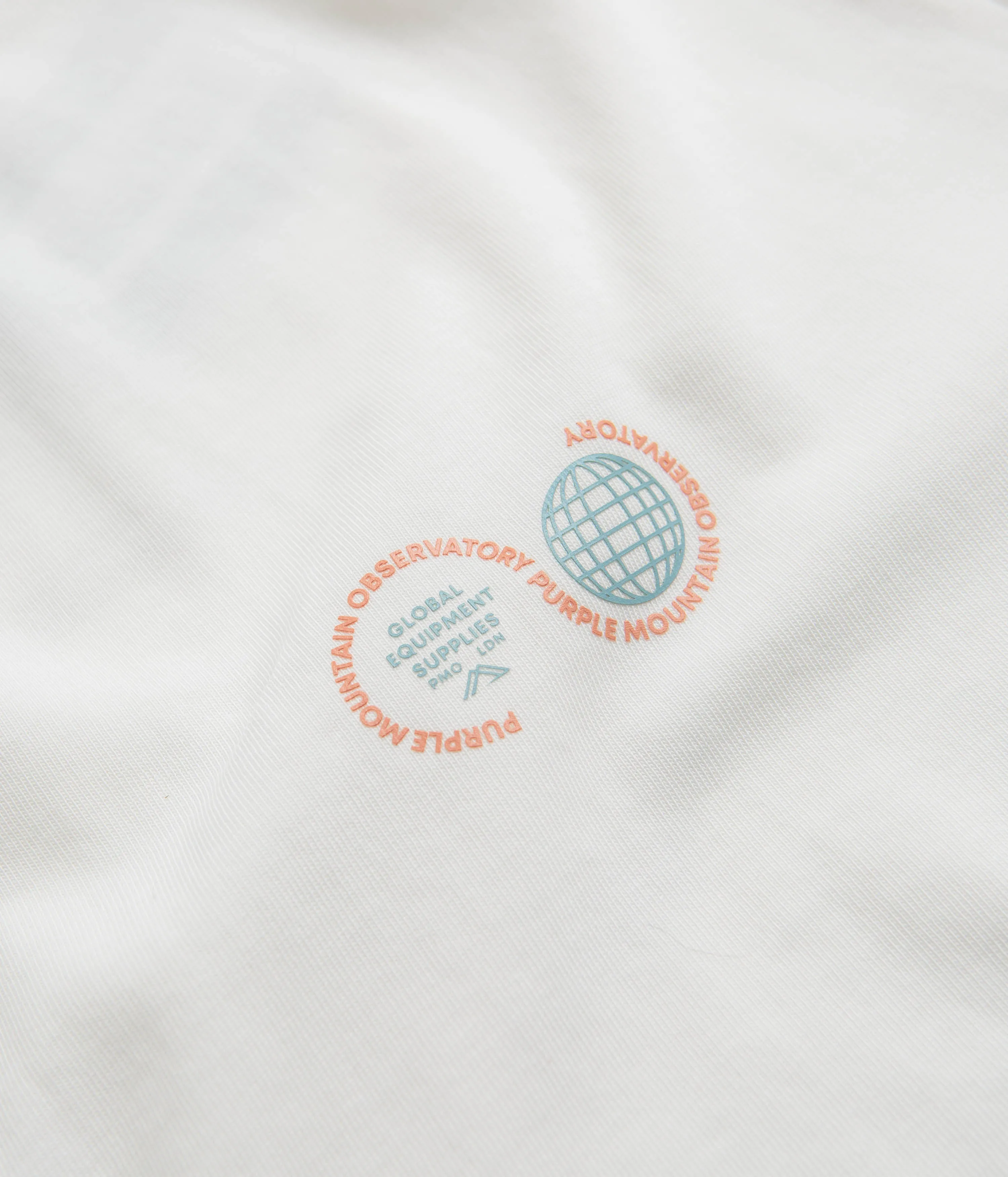 Purple Mountain Observatory Globe T-Shirt - White