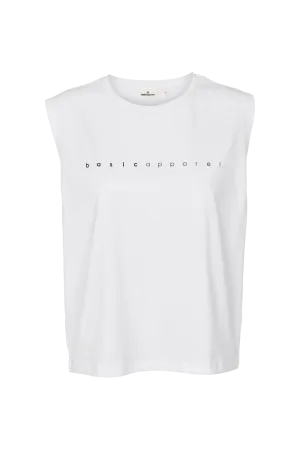 Raja Logo Tank - White