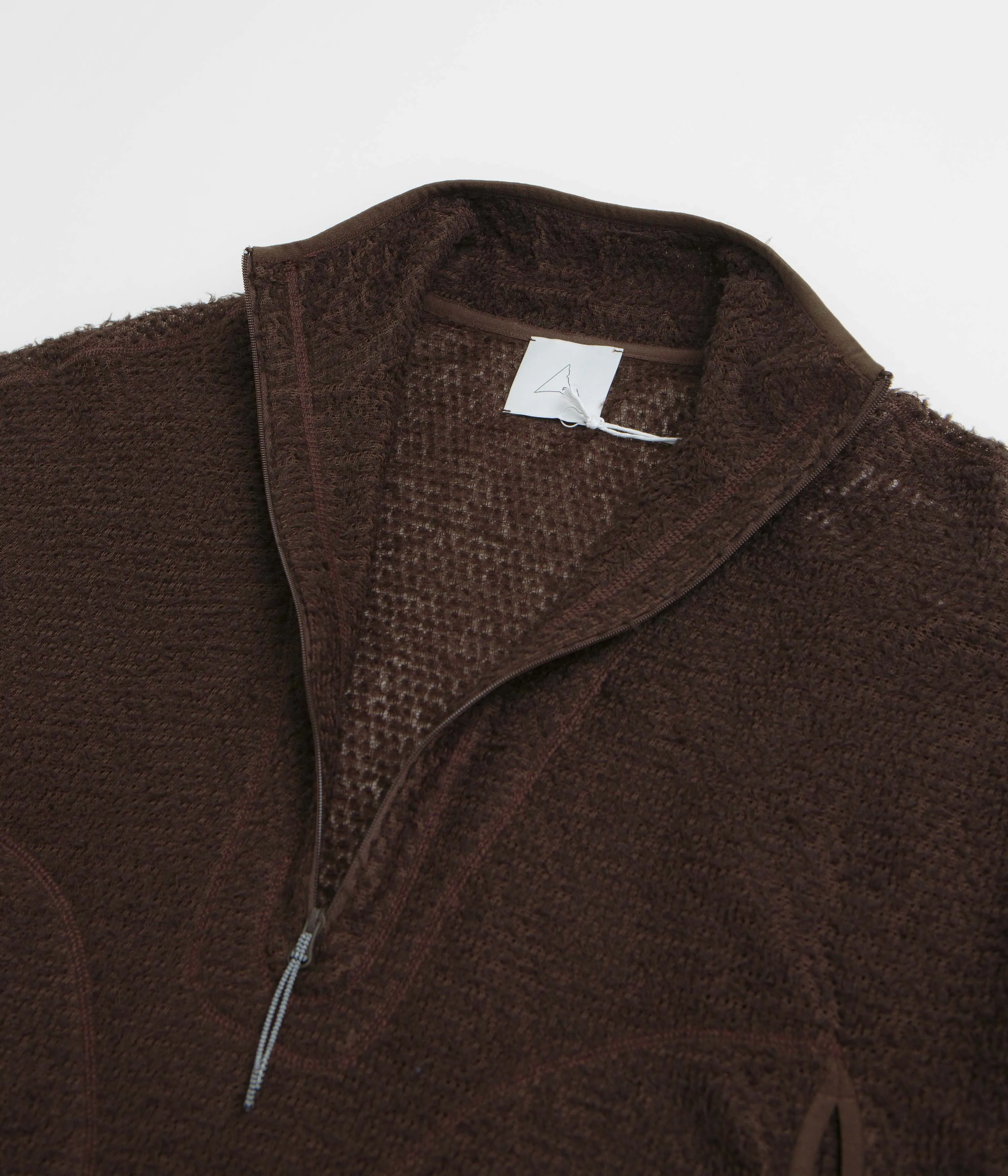 ROA Alpha Direct Half Zip Sweatshirt - Dark Brown