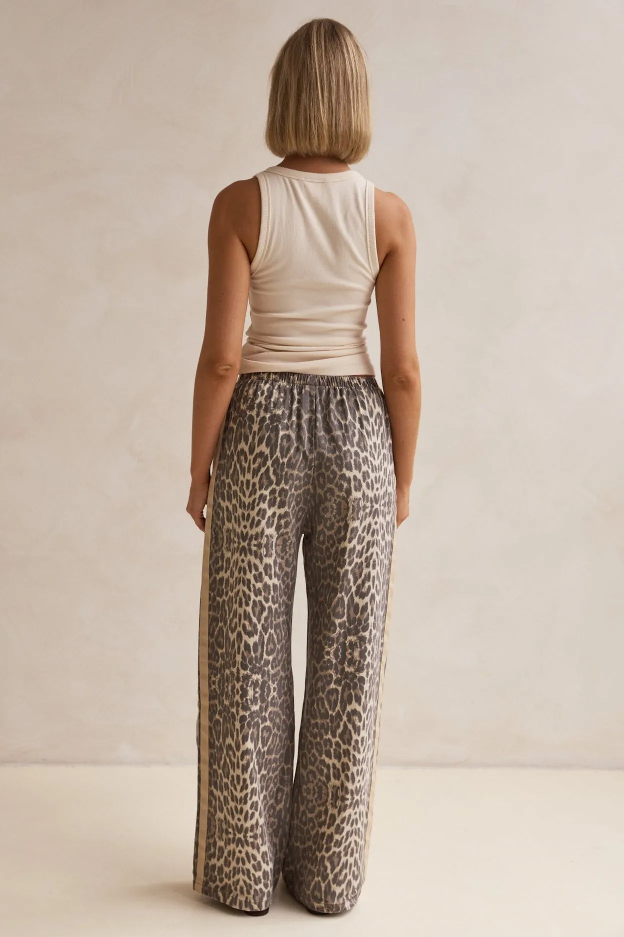 Romilda Racer Stripe Pants (Leopard)